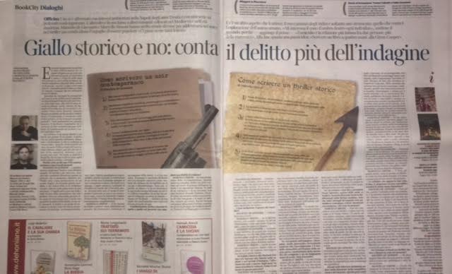 BooktellerEvent's tweet image. Su @La_Lettura doppia intervista a @MarcelloSimoni e @MdGOfficial per il nostro incontro Giallo Storico Vs Noir contemporaneo a @BOOKCITYMILANO: 18 novembre,19.30-Palazzo Morando. Con Romano De @MariluOliva Marcello Simoni Nicola Verde . #BCM17 #giallo #NOIR Grazie @al_rastelli!