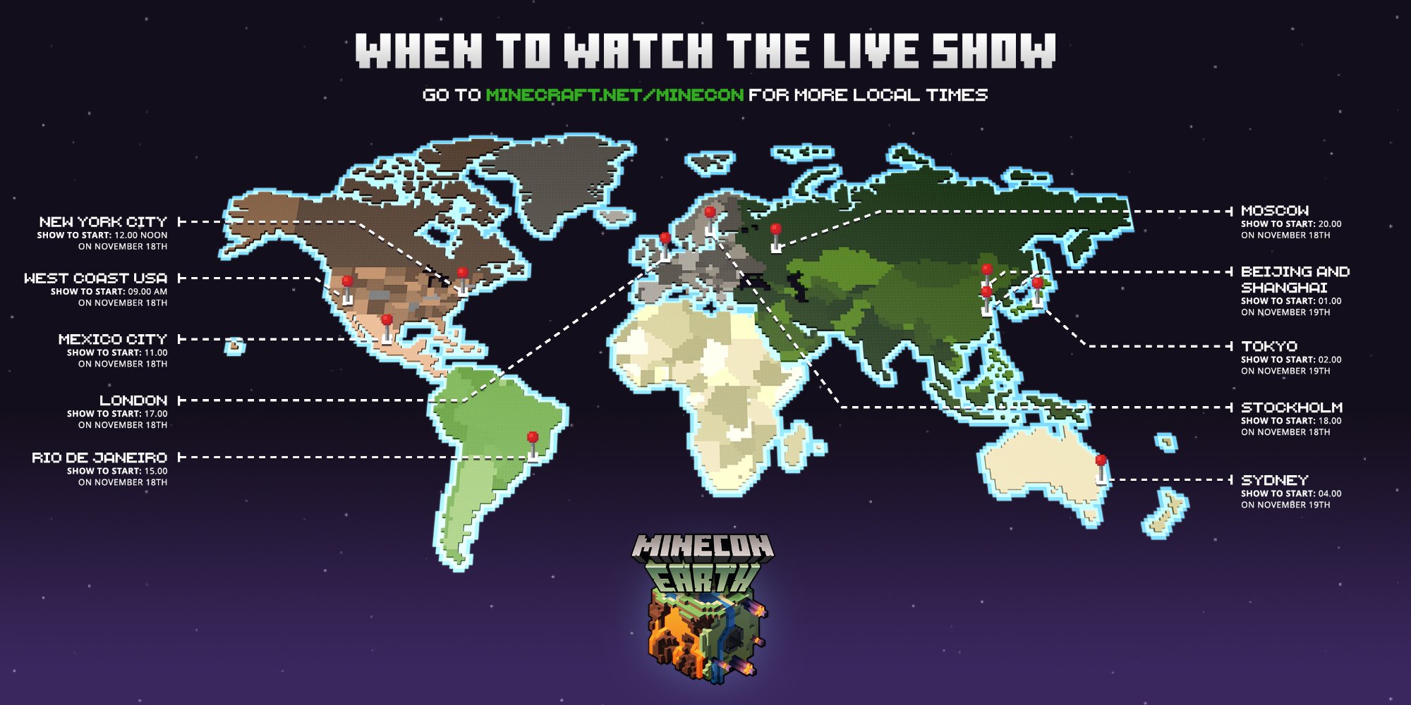 Minecon 2025 Location