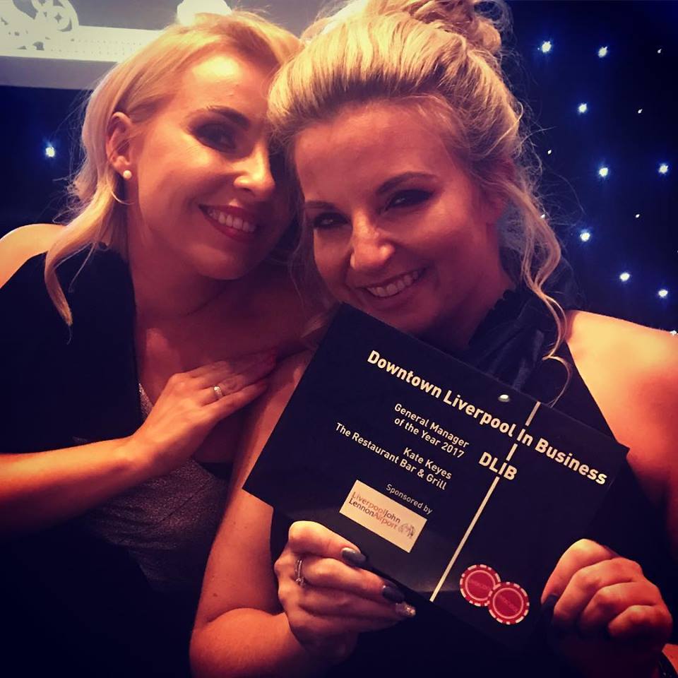 ClubIndividual's tweet photo. Congratulations to our Kate Keyes GM of @RBG_Liverpool  for winning Best GM at the @DIBLiv awards! Thank you to everyone who voted, we are very proud! #Livercool17 #IndividualRestaurants https://t.co/aEaHlYwZgH