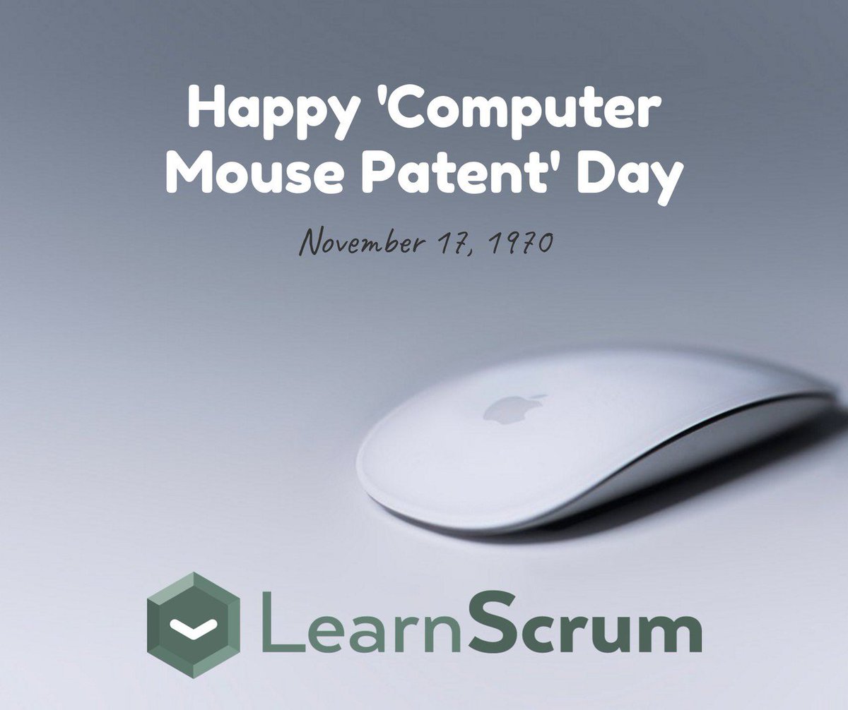 learnscrum's tweet image. Software Developers rejoiced in 1970 when the &quot;X-Y Position Indicator For A Display System&quot;, aka Computer Mouse, became patented. How has your work changed by this slick device? #FunFactFriday #agile #scrum