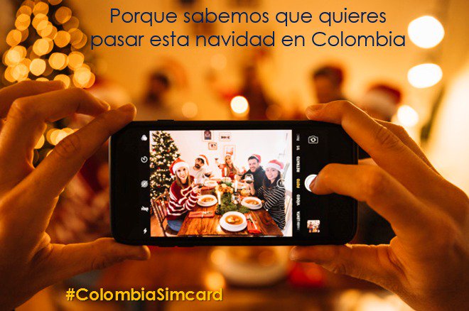 ColombiaSIMCARD's tweet image. Te acompañamos a ti y a tu seres queridos en #Navidad con #ColombiaSIMCARD 😁🎁🎅