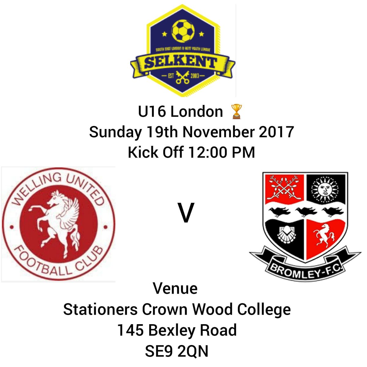 BromleyFCU16's tweet photo. 🏆The London Cup 🏆
1st Round For The Selkent Team
#WearingTheBadgeWithPride
#BromleyFCU16
#KentYouthLeague
#WeAreBromley
#WinningIsEverything https://t.co/DjVzrOi65y