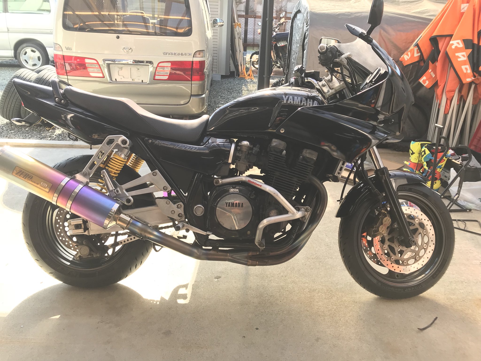 車検 R6.3.23迄 ヤマハ XJR1200 マフラー ETC フェンダーレス バック