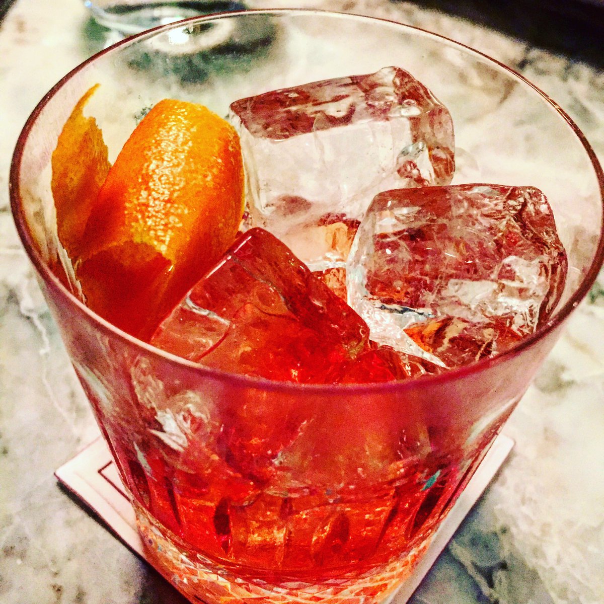MissGidda's tweet photo. My fave #negroni made by my favourite boys @BernardisLondon #happychef #friday ❤️ xx https://t.co/oPNL7wIuUN