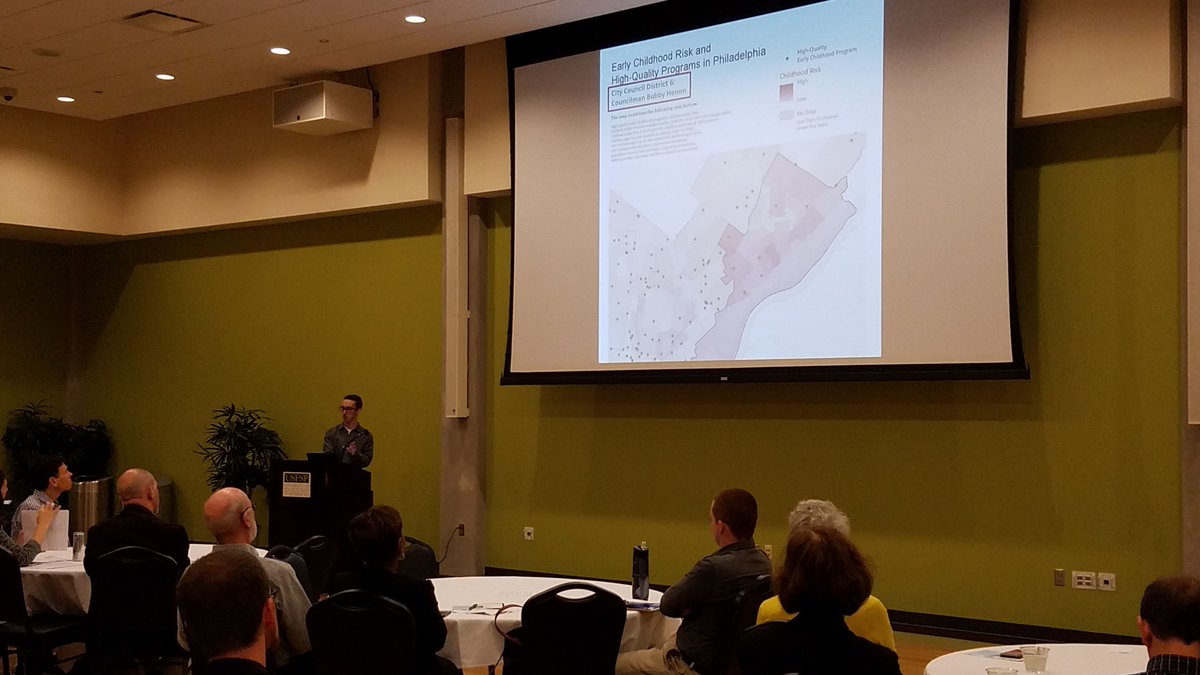 Element84's tweet photo. .@danjford speaking about a formula for creating custom reports with #maps at @CommunityIC #CICSummit https://t.co/T25yTKUQ5B