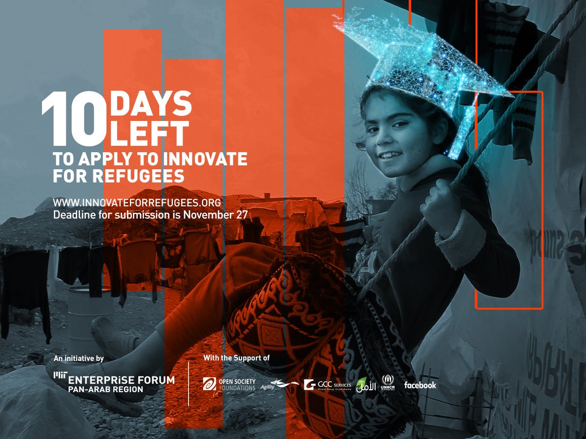 DOT Lebanon (@dotlebanon) on Twitter photo We are proud to announce that we're teaming up with <a href="/MITEFarab/">MIT EF Pan Arab</a> for #InnovateForRefugeesCompetition Only 10 Days are left to apply and help crack the crisis!
For more info about the competition visit their website mitefarab-dot-yamm-track.appspot.com/Redirect?ukey=… We are proud to announce that we're teaming up with <a href="/MITEFarab/">MIT EF Pan Arab</a> for #InnovateForRefugeesCompetition Only 10 Days are left to apply and help crack the crisis!
For more info about the competition visit their website mitefarab-dot-yamm-track.appspot.com/Redirect?ukey=…