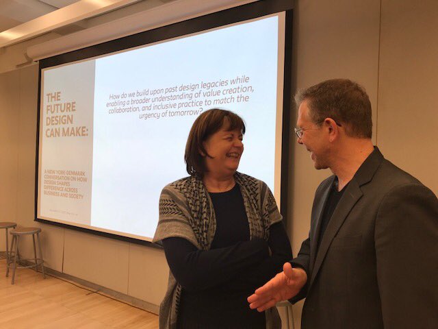 #FlashbackFriday to earlier this week when @joeledwintowers &amp; I discussed the future that design can make - for society &amp; for humanity. 

Stay tuned for some exciting news as <a href="/DenmarkinNY/">Helle Meinertz</a> &amp; its partners prepare to launch a multi-year design partnership between Denmark &amp; NYC!