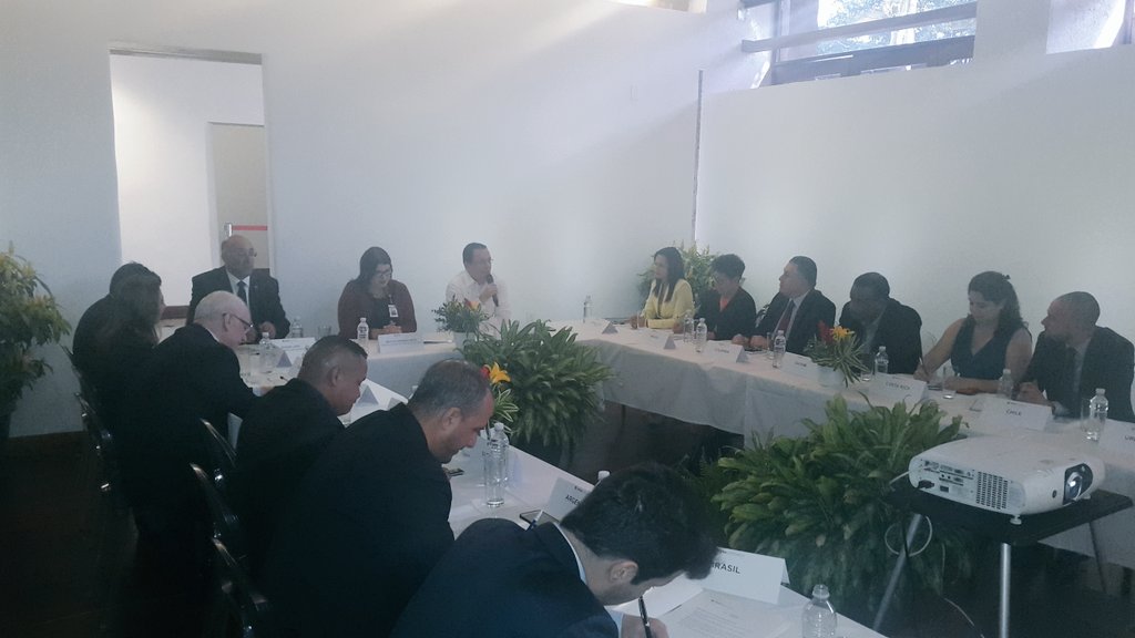 Reunión de cooperación y fortalecimiento en el ámbito cultural entre @beatrizariasp Gerente General de <a href="/PDVSALaEstancia/">PDVSA La Estancia</a> y los países de la región Latinoamericana.