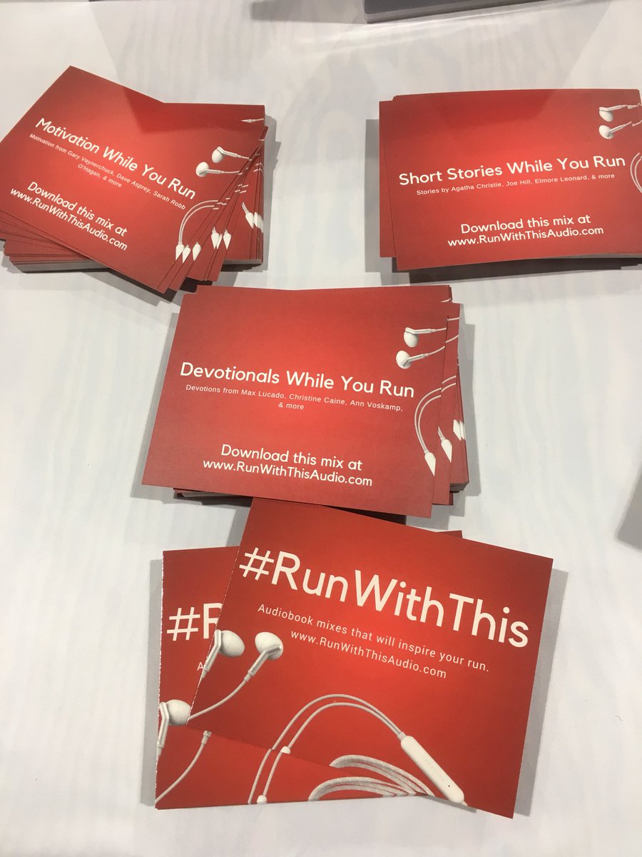 HarperAudio's tweet photo. Stop by for your free audiobooks, #runners! @Philly_Marathon #expo #runwiththis https://t.co/sn9kdm2RCU