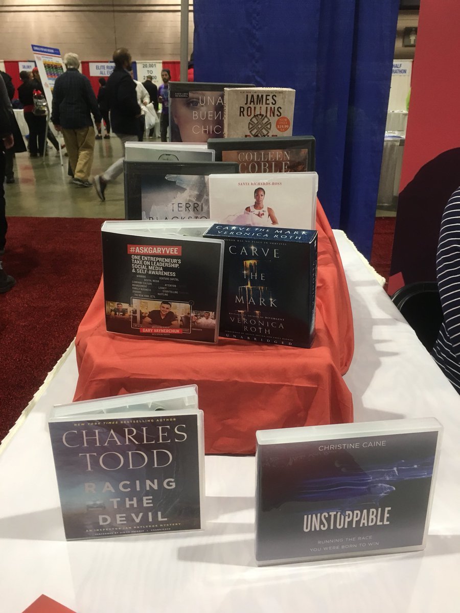 HarperAudio's tweet photo. Stop by for your free audiobooks, #runners! @Philly_Marathon #expo #runwiththis https://t.co/sn9kdm2RCU
