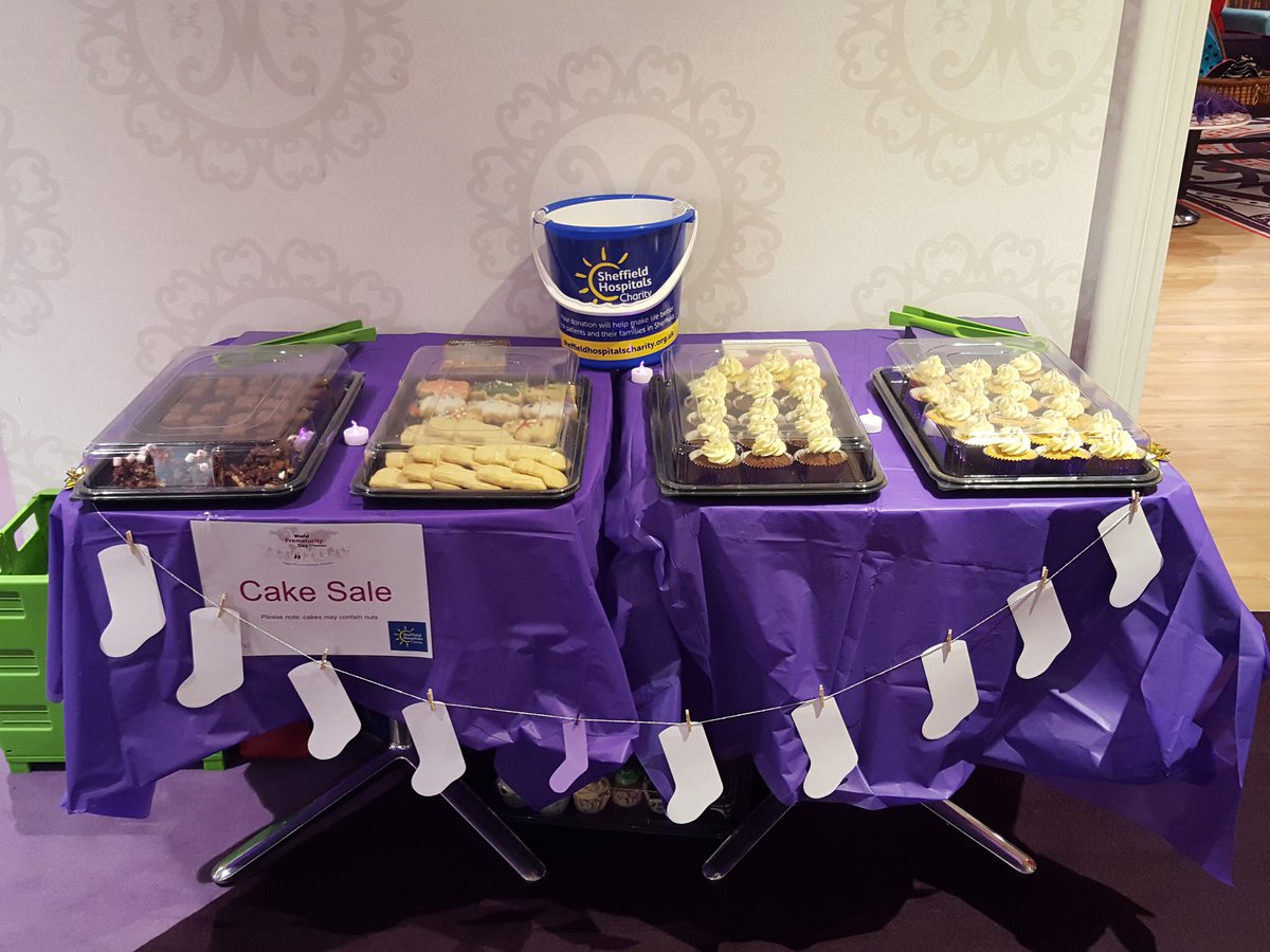 nathanstearoom's tweet photo. We had a fab time selling our cakes to raise money for the neonatal unit. @SHCFundraising #WorldPrematurityDay @nathanstearoom https://t.co/obAYz6b8ky