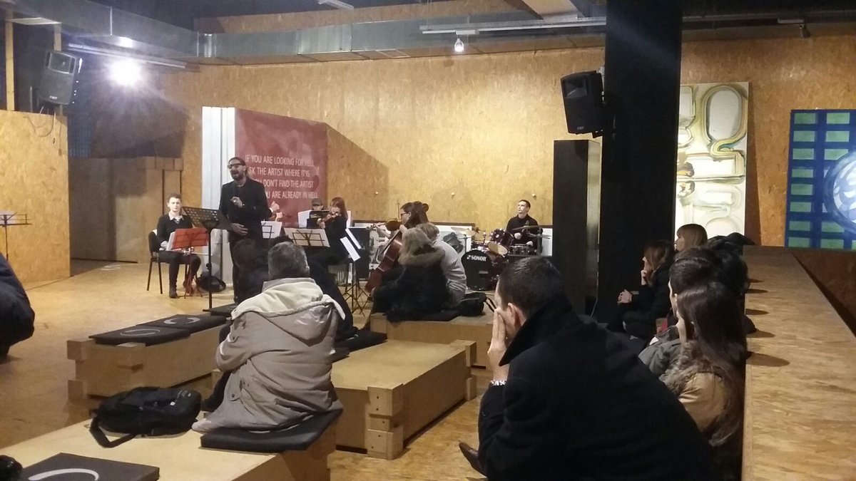 Tonight great preview of #BridgeofRoses in #Sarajevo <a href="/ArsAevi/">ArsAevi</a> !Thanks to the composers &amp; performers!