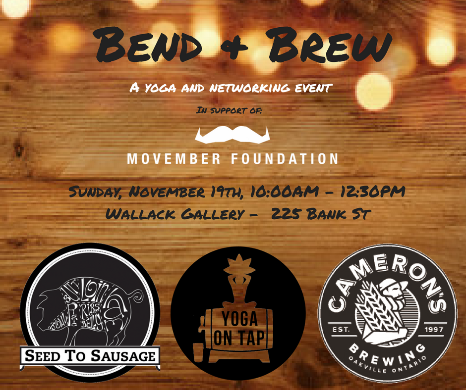 Only 2 more days! Spaces are filling up fast so reserve your spot :) eventbrite.ca/e/bend-and-bre…

Thanks to our partners <a href="/CameronsBrewing/">CAMERON’S BREWING</a> , <a href="/SeedToSausage/">Michael McKenzie</a> ,<a href="/wallackgallery/">Wallack Galleries</a> and #YogaonTap, for making this possible.