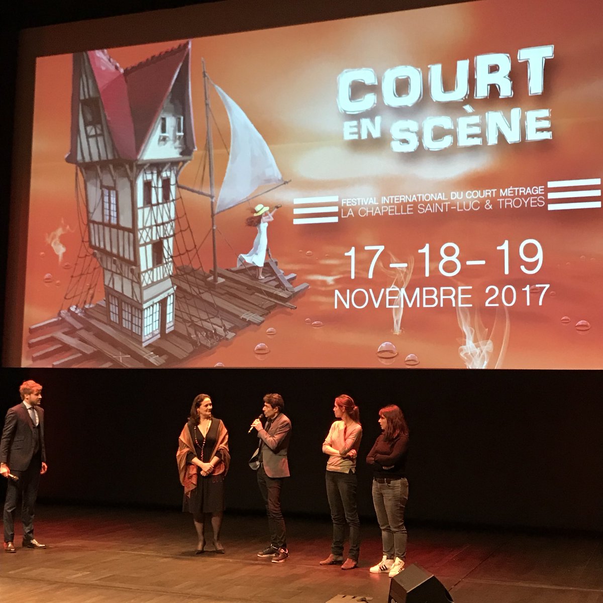 LBossuat's tweet photo. Lancement du festival Court en Scène, festival de court métrage de Troyes et La Chapelle St Luc. 
#Aube #Festival #CourtMetrage  
#CourtEnScene https://t.co/TLTQfzbEPb