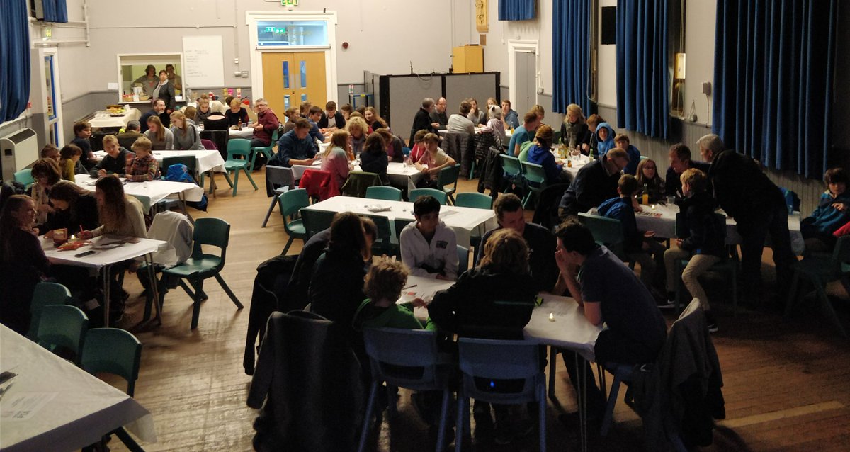 #UniversityChallenge meets <a href="/OnlyConnectQuiz/">OC</a> meets pub quiz at the <a href="/ChestertonCC/">Chesterton CC</a> school Parent Teacher Association quiz night! Your hosts and quiz masters: Mr Seagull and Mr Spencer. (Sorry Eric!)