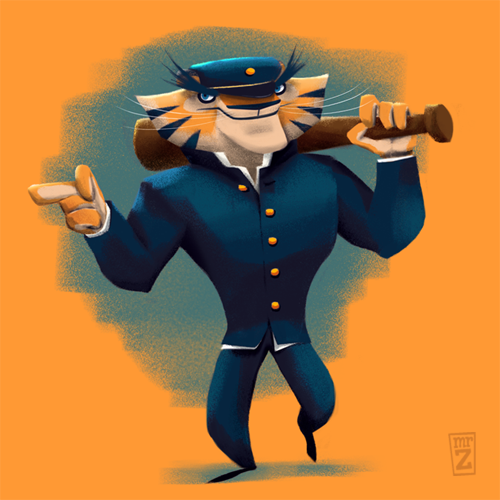 Mr_Zizz's tweet photo. skipped (for now?) this week’s colour and did something with #DeepSaffron from three weeks ago. #colour_collective #tiger #banchō #トラ #番長 #ばんちょう https://t.co/Vf9OWO1h9R