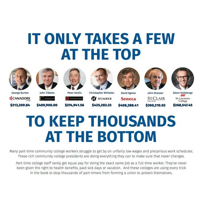 prisonstate's tweet photo. #opseu #COLLEGESTRIKE #wageinequity #Toronto #davidagnew #johntibbets #johnstrasser #christopherwhitaker #georgeburton #peterdevlin #glennvollebregt https://t.co/1TnYD5nmWD