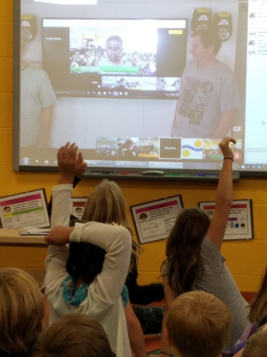 4thwithMrsM's tweet photo. Thanks @SchmidtOcean for teaching us about your work with underwater volcanoes! Our students loved asking their questions. @WDPHemlockCreek  #wdphc #wdppride https://t.co/aXM5TV5G4d
