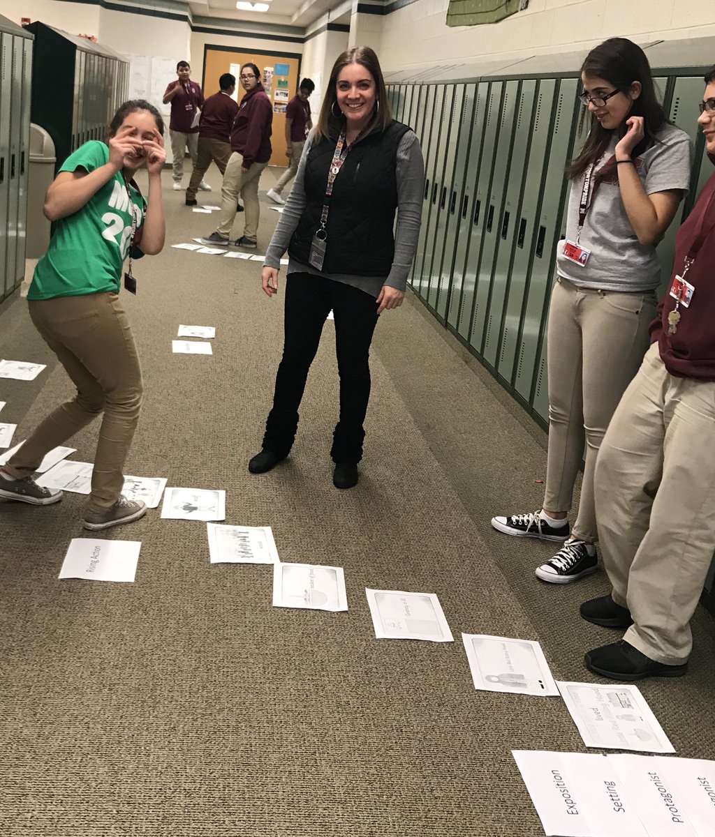 Maroon 3 practice plot elements with Ms. Navarro. #MortonPride