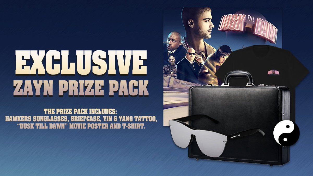 Shazam's tweet photo. We are giving away an exclusive @zaynmalik prize pack!! All you need to do is #Shazam #DuskTillDawn ft. @Sia for the chance to win 🙌🎉💫 https://t.co/dg4MwEiUnN