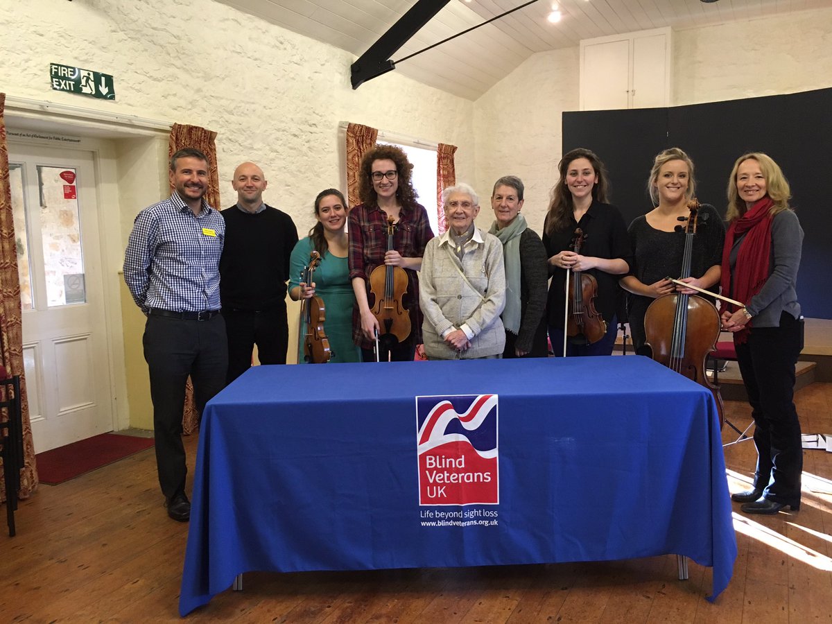 The Laurent Quartet (@laurentquartet) on Twitter photo We had a lovely morning eating scones and playing to <a href="/BlindVeterans/">Blind Veterans UK</a> this morning. Thanks for having us! We had a lovely morning eating scones and playing to <a href="/BlindVeterans/">Blind Veterans UK</a> this morning. Thanks for having us!