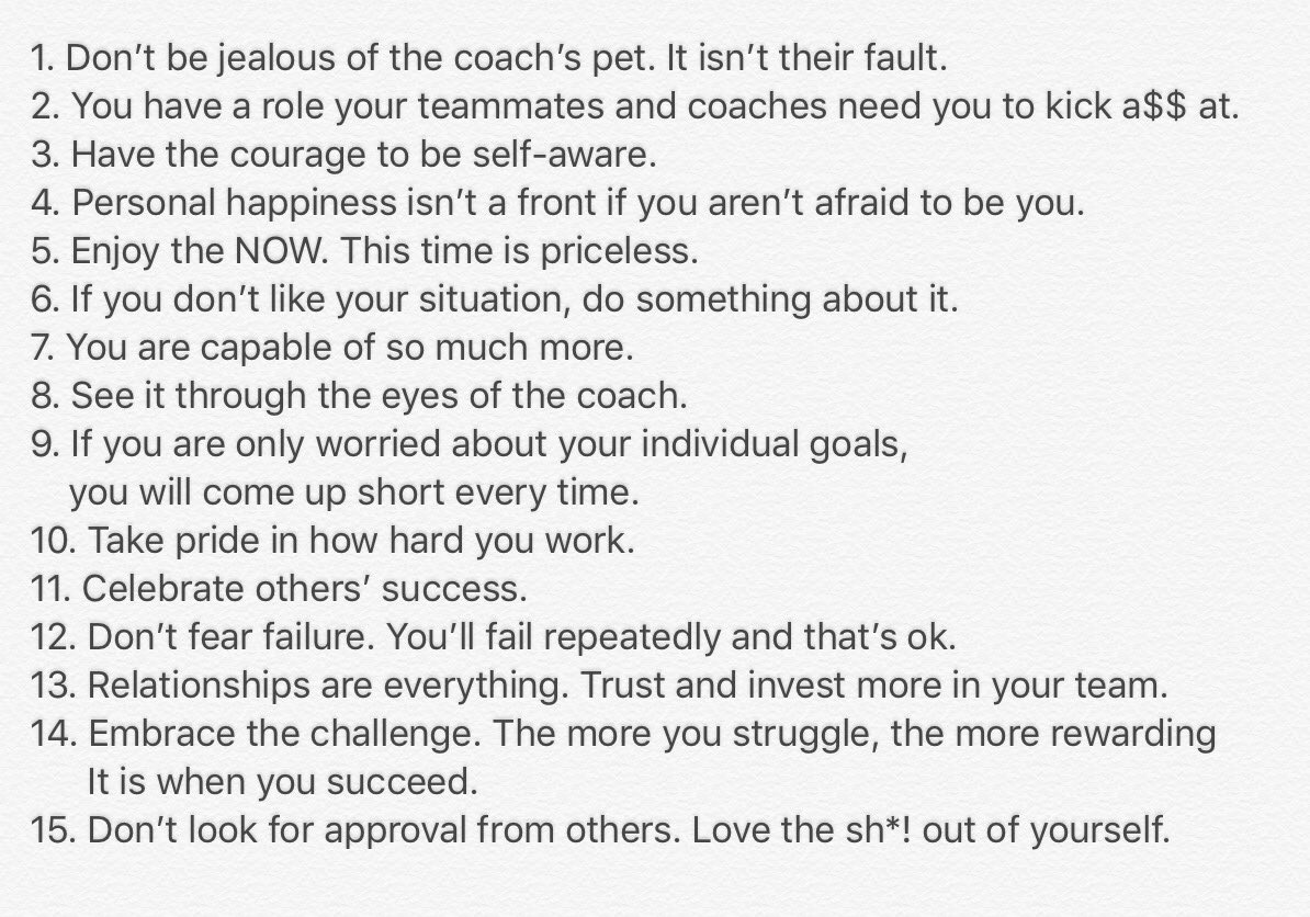 Scotta_Lyn's tweet photo. Ten years later, I decided to ask my old teammates what they would tell their 18-22 year old selves. Here are some of their reflections: https://t.co/evnhDLlRUZ