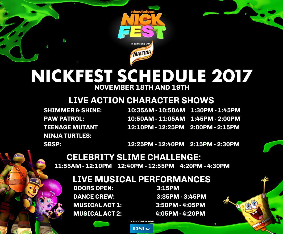DStvNg's tweet photo. Good Morning DStv Fam!
It's #NickFestNG weekend! Who's excited? #NickFestLagosTakeover #NickFestFacts #EnjoyDStv https://t.co/x1nN515Cxh
