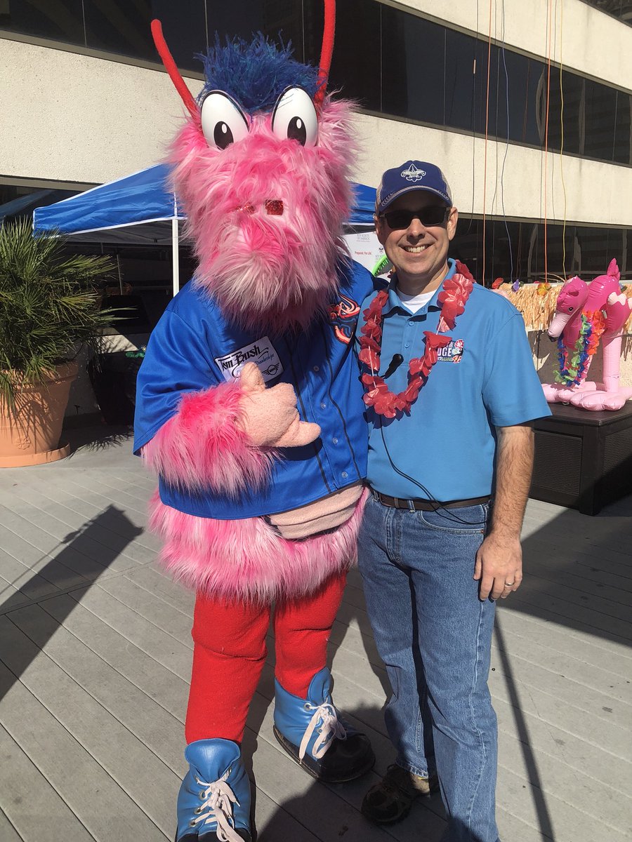 Jacksonville Jumbo Shrimp on X: Over the Edge Day with the Boy Scouts!  Check out our main man Scampi presented by @tombushmotors down at the  @OmniJax!  / X
