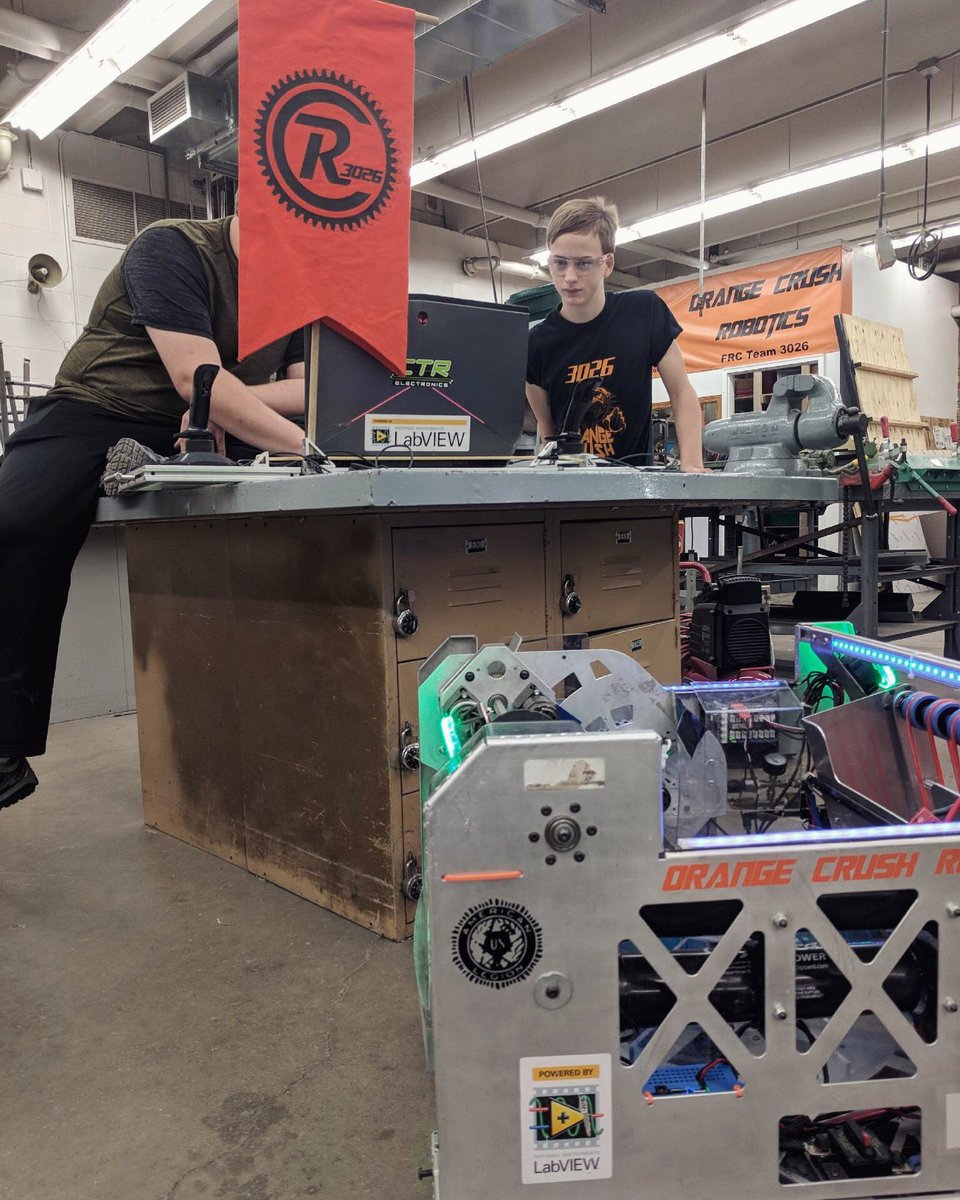We’ve been getting our robot ready to test out some LabVIEW beta software at the Minne Mini Off-season event in Prior Lake tomorrow! #labview #firstinspires