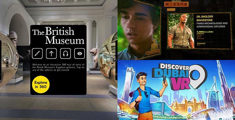 MetaVR_Official's tweet photo. Check out some of the latest WebVR experiences available on the Oculus Platform, including a brand-new  @jumanjimovie 360° scavenger hunt: https://t.co/igdOmjWcRH https://t.co/HlPoX2bcCk