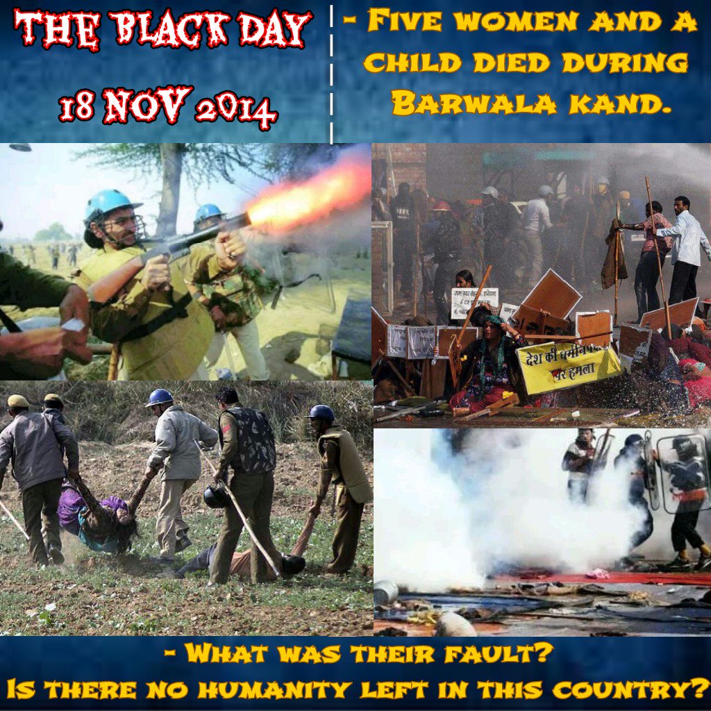 ashishkadyan007's tweet photo. #नकारा_Nehru
#18Nov_BlackDay
BJP सरकार की सबसे काली करतूत बरवाला कांड 2014 का वह दिन 3 साल से न्याय की प्रतीक्षा में लेकिन अब तक नहीं करवाई सीबीआई जांच
@ArvindKejriwal @VPSecretariat @S_MahajanLS @sureshpprabhu @RajivPratapRudy @CVCIndia @nsitharaman @VasundharaBJP https://t.co/XD2UsWZY0w