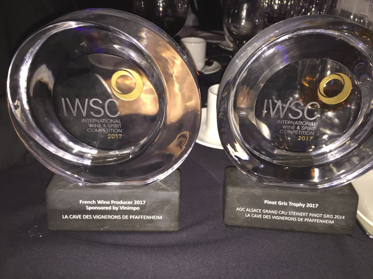 We are the double winners of <a href="/theIWSC/">IWSC - International Wine & Spirit Competition</a> awards for the French Wine Producer 2017 and the Pinot Gris Trophy 2017! Thank you ! #iwscbanquet #IWSC2017 #frenchwine #wine