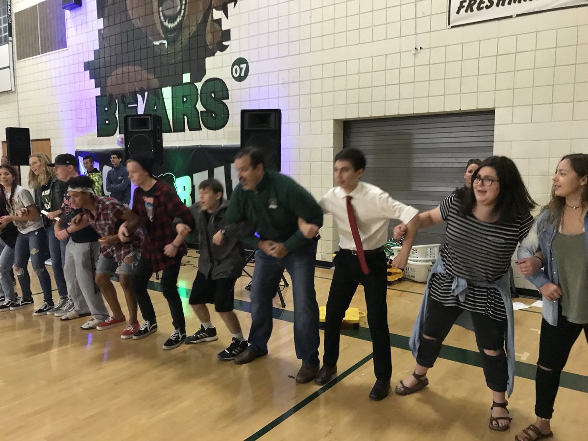 BHS__Good's tweet photo. Mr Loutzenheiser rocking with StuGo at the Winter Sports Assembly. https://t.co/PiDmJZjq87