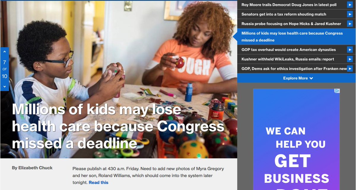 frankdevans's tweet photo. @MSNBC You have an error on your home page, some internal copy made it through. https://t.co/0YtLCFSWuy