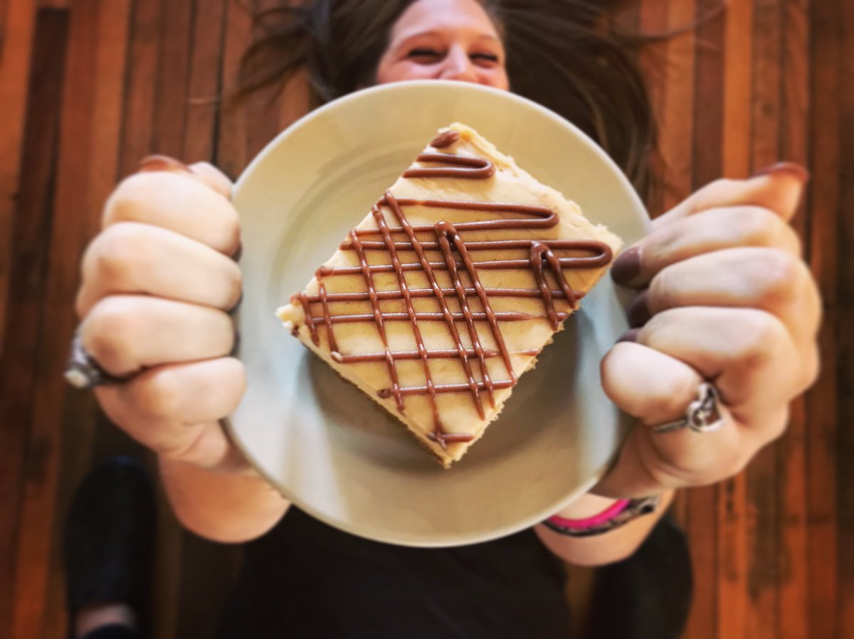 Congratulations! Y’all made it to another Friday! What’s your reward you ask? Peanut Butter Pie with Nutter Butter Crust!!! (🎉And confetti 🎉) Maggie got so excited she had to lay down and take it all in for a minute 🤗 Grab yourself a slice of happiness today!