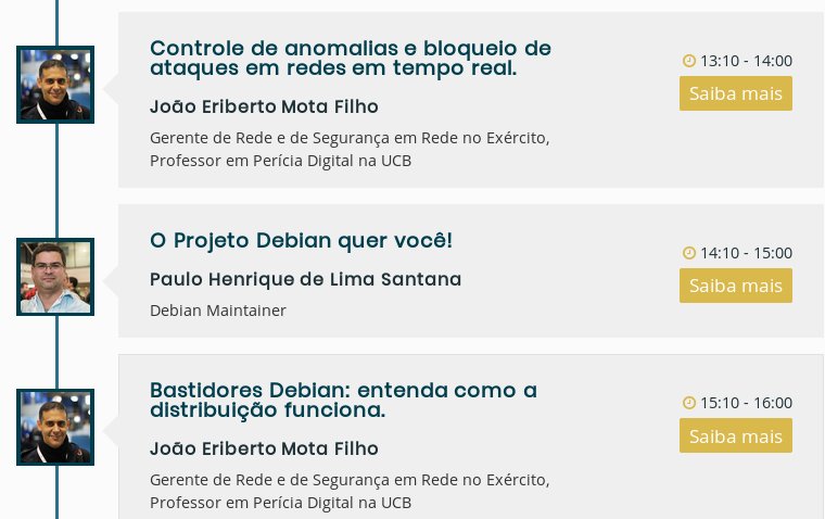 debianbrasil's tweet photo. Prestigie neste sábado dia 18/11, as palestras de nossos contribuidores @phls00 e @eribertomota durante o #FGSL em Goiania https://t.co/rPC2wocZkh. https://t.co/iQTzb081z7