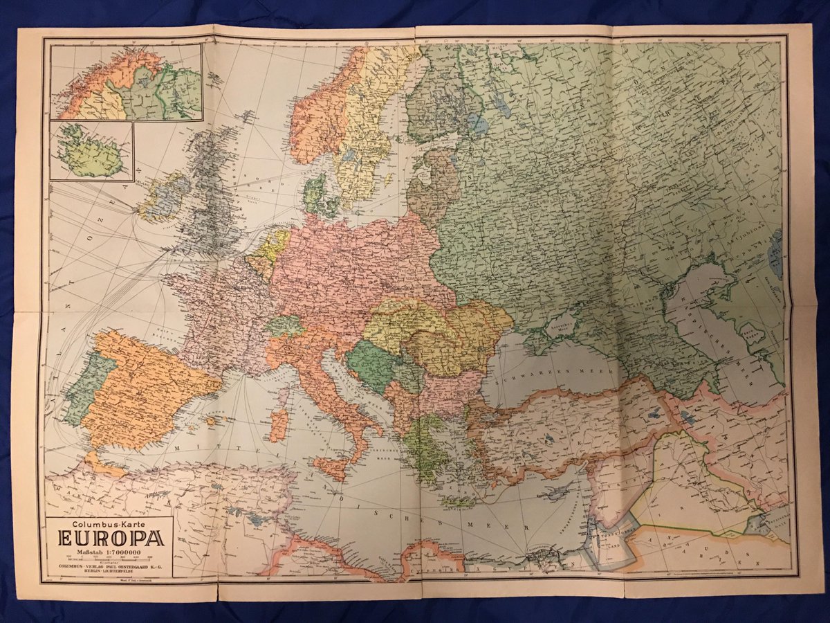 Onlmaps On Twitter 1943 Map Of Europe Published In Berlin Luckily The Map Seller Didn T Know What He Had Map Maps