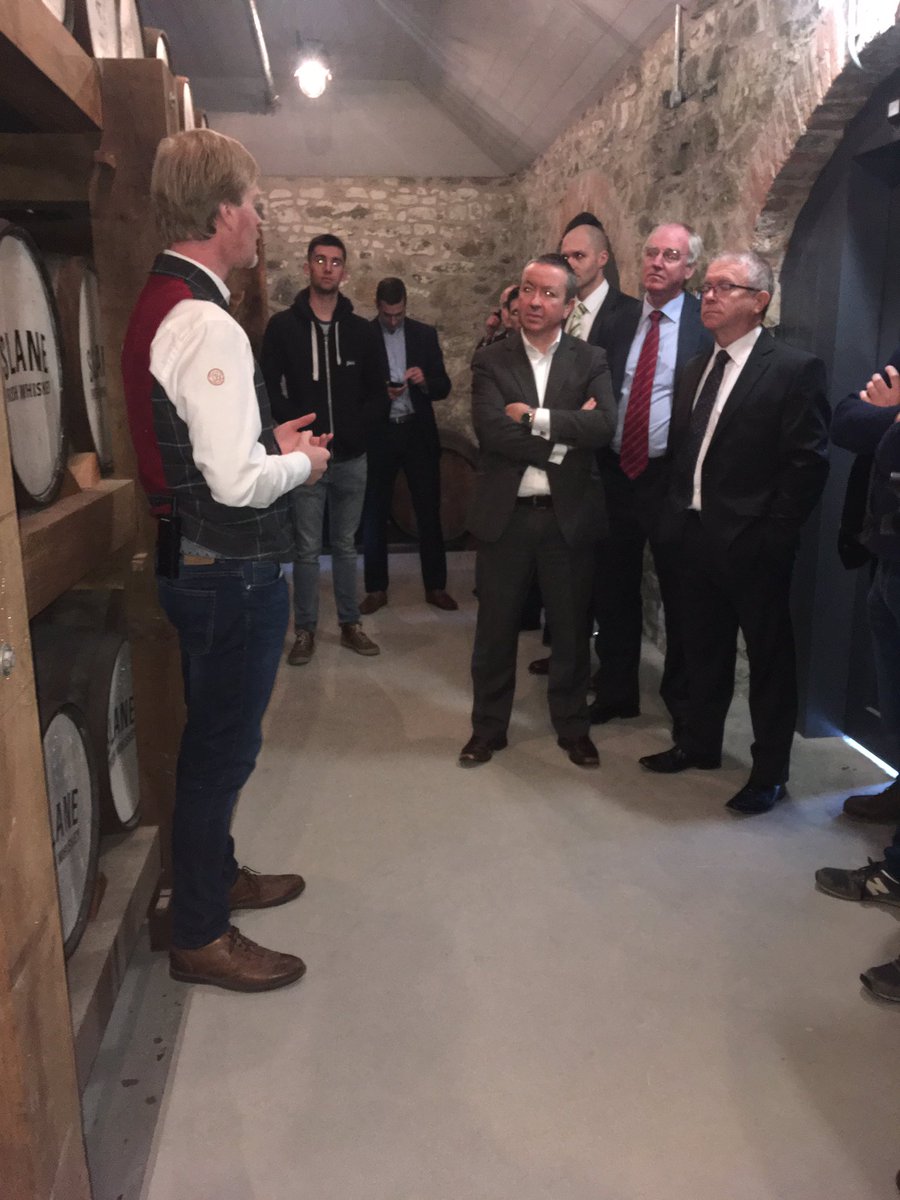 MeathEnterprise's tweet photo. Amazing tour of @slanewhiskey Distillery to end Meath Enterprise Week. Thank you to all who supported the week. #MEW2017 https://t.co/EQEGB9b76P