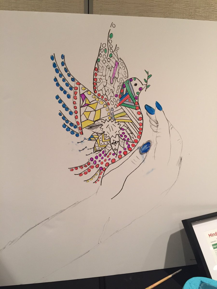MorningGloryPS's tweet photo. Our students artwork is on display at #quest2017 #collaborativecolouring https://t.co/DrKds1aY0d