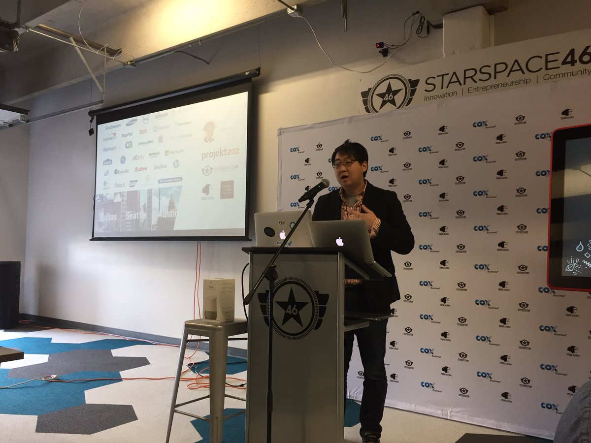 thecodeboss's tweet photo. Spending the morning with the #Clevyr team at @StarSpace46 with @googlecloud and @cloudbakers at the Innovation Workshop! https://t.co/oABaGPZAgL