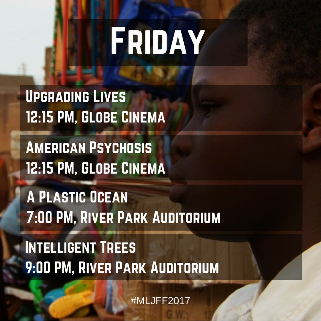 justicefilm's tweet photo. It's Day 4 of the #MLJFF2017 and we have quite a lineup for you! We're at the @GlobeCinema and the River Park Church. Keep a look out for some awesome prize announcements! #yycevents #yycfilms #justicefilm @nowyyc https://t.co/Hq4VRVJuLQ