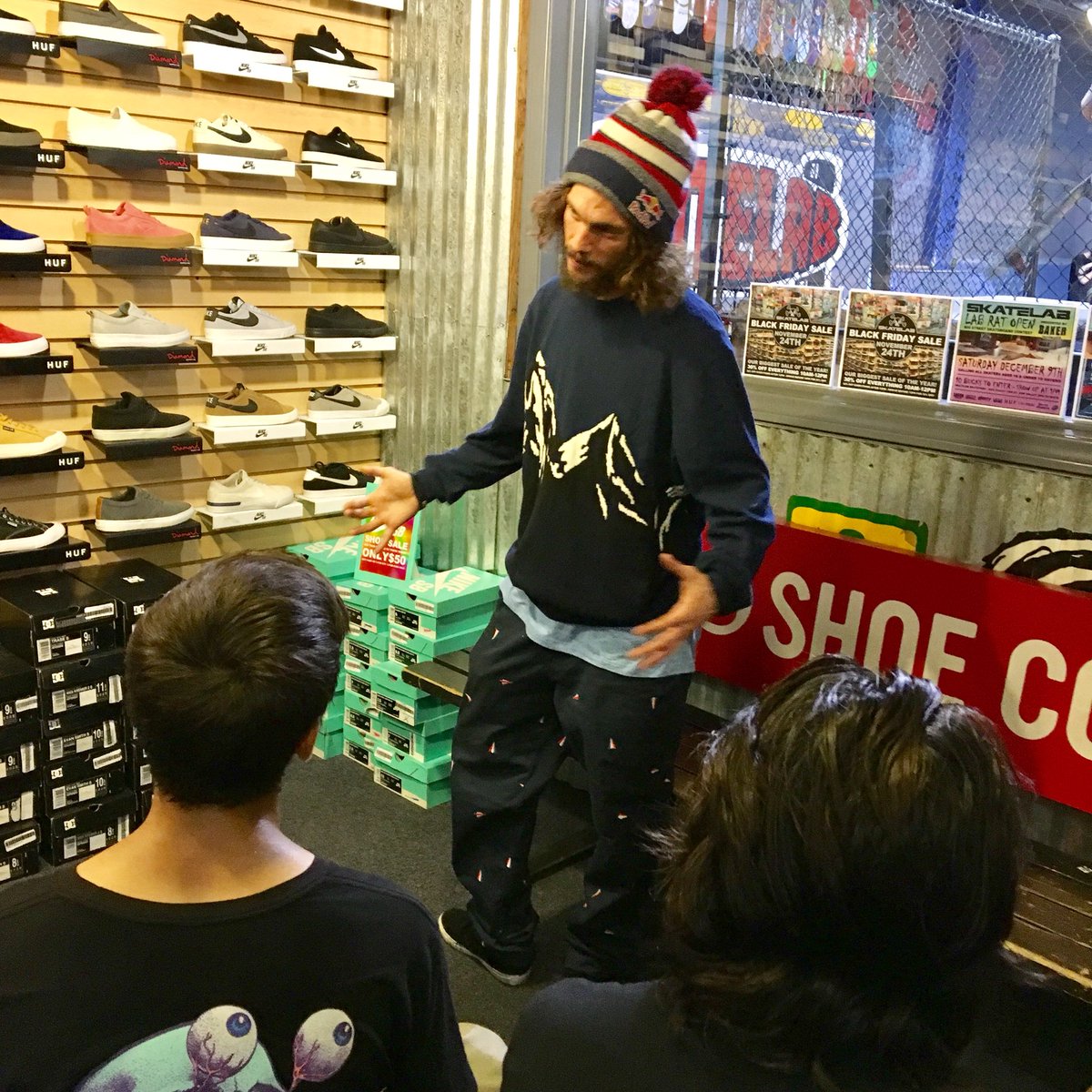Skatelab's tweet photo. It’s always rad when original #LabRat @toreypudwill comes to the park. Yesterday the Kids were all ears as Torey shared some of his cool experiences from the past. #20yearsofskatelab #skatelab https://t.co/FxbIJryqaQ
