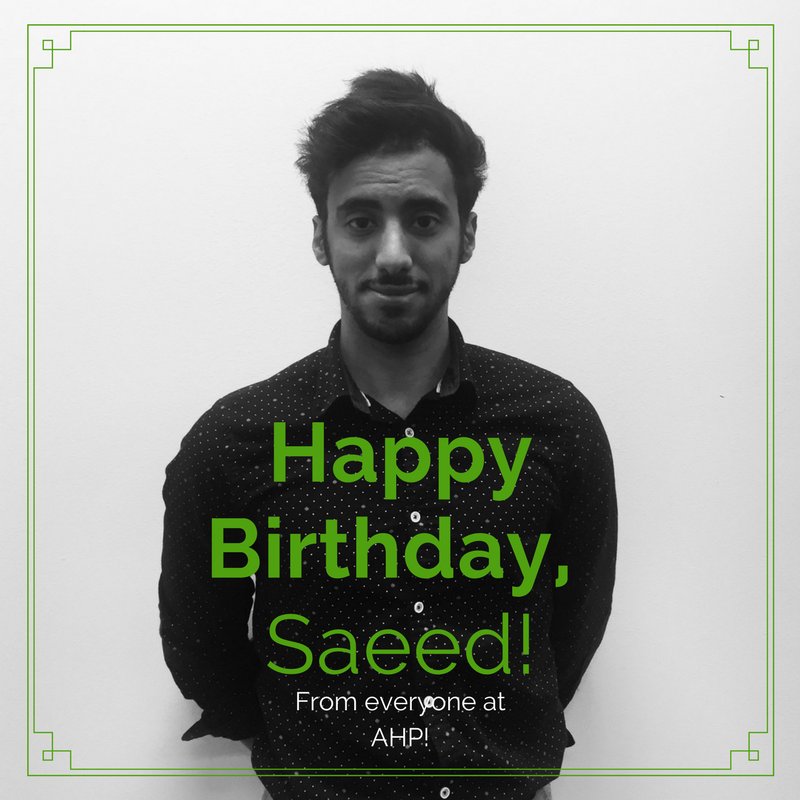 RealCapChi's tweet image. Wishing a Happy Birthday to our Front-End Developer, Saeed!