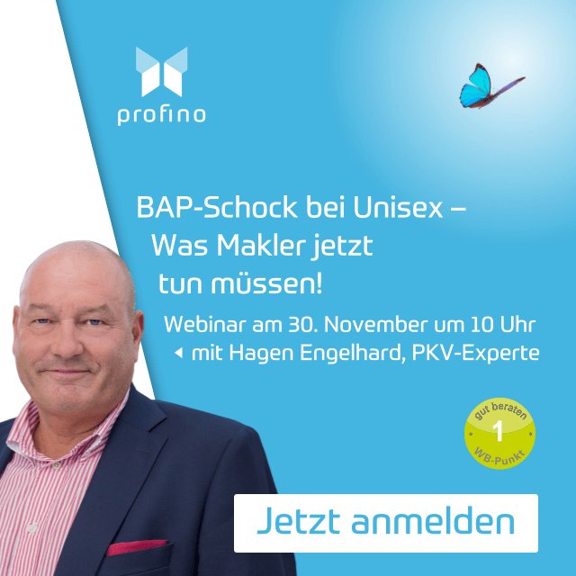 profino_online's tweet photo. BAP-Schock bei Unisex! Was Makler jetzt tun müssen! https://t.co/Cwe9N46kh2 #TopWebinar #TopReferent #profino #Liveakademie #Weiterbildungsangebote #Maklerweiterbildung #Vermittlerweiterbildung #Beraterweiterbildung #Fortbildung #Vertriebsprofi #Vermittler #Makler #gutberaten https://t.co/sKEFeTsqxG