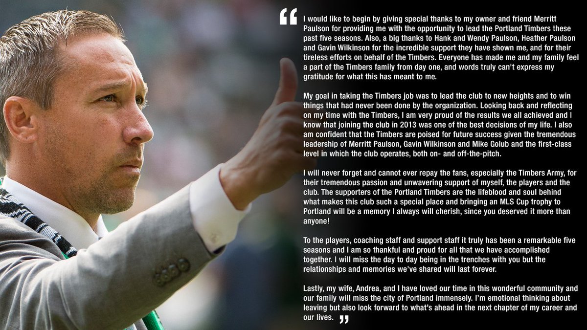 Caleb Porter’s message to the organization, team staff, fans and community. #RCTID https://t.co/hf6ZTYWJA8