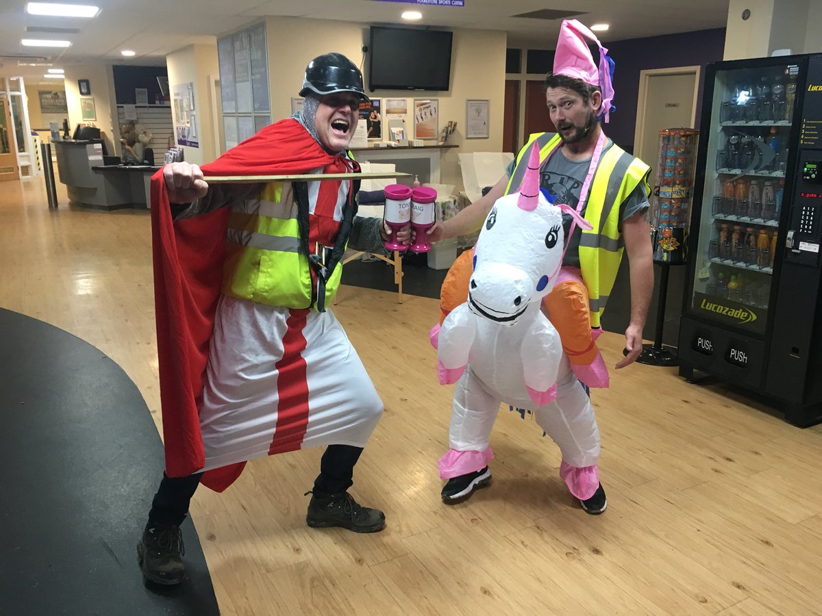 Watch Craig and Tony from Pink Fortress Ltd, our building site neighbours, get waxed in reception at 5pm!