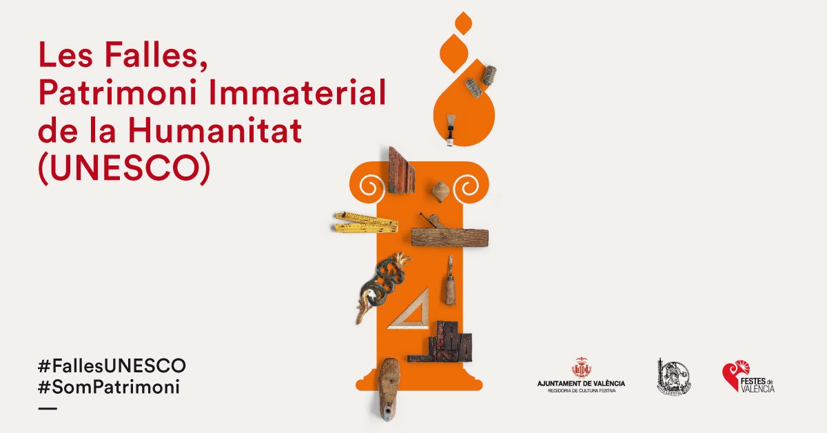 dfef2_0's tweet photo. El pròxim dijous 30 de novembre es complix 1 any de la declaració de les Falles com a Patrimoni Cultural Immaterial de la Humanitat per la Unesco. I JCF ho celebrara amb una gran festa el dissabte 2 de deciembre a la Ciutat de l'Artista Faller. #FallesUnesco #SomPatrimoni #dfef https://t.co/S7jX8hT1jg