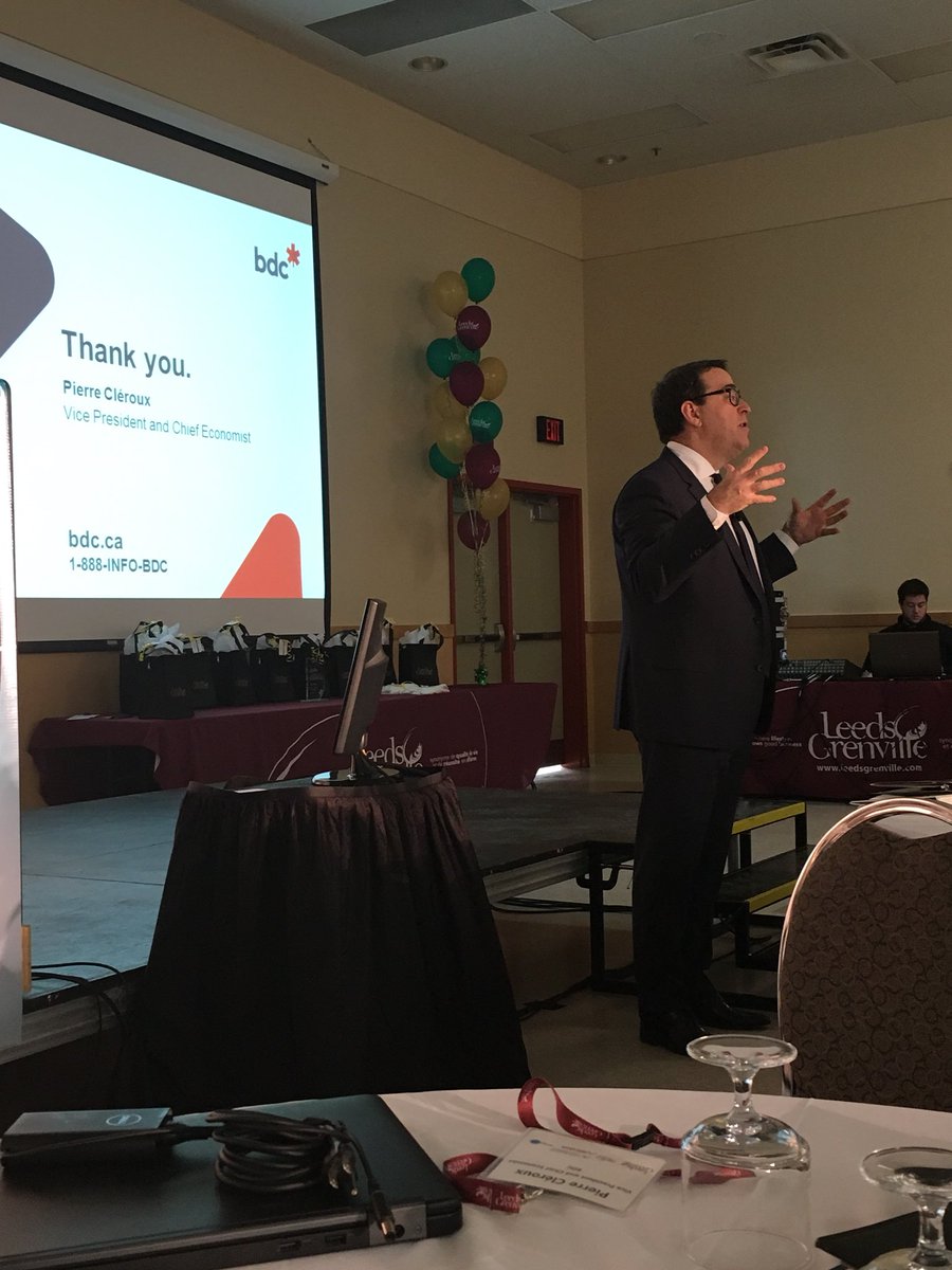 BrockvilleEcDev's tweet photo. Great presentation on Industry 4.0 for manufacturing from Pierre Cleroux of bdc #LGEcDev2017 https://t.co/RuKQ35k20X