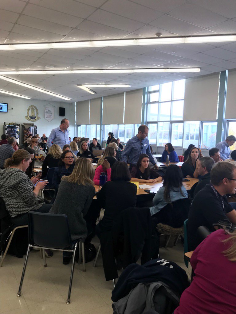 PDSB teachers collaborating on assessment and evaluation during our professional learning day! <a href="/PortCreditSS/">Port Credit SS</a>
