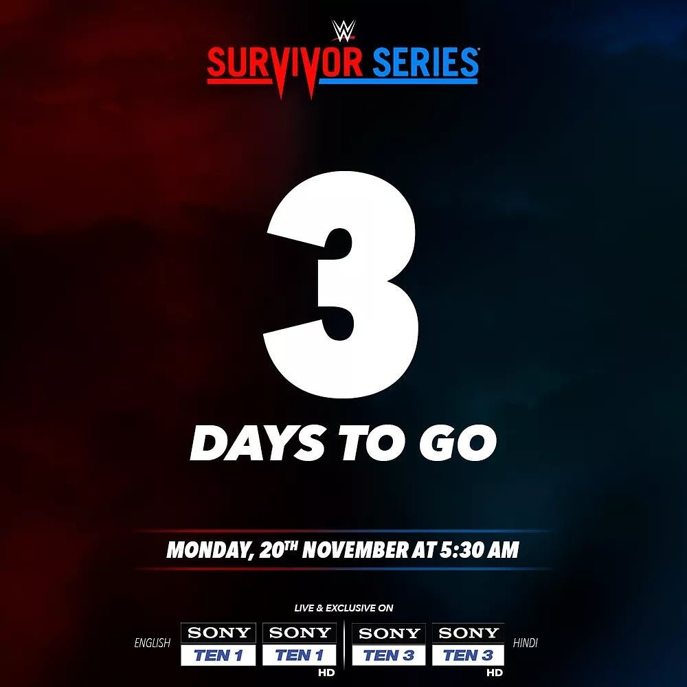 Missing it will be missing out.😏🤔
#SurvivorSeries